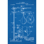 Punching Bag // Blue Grid (11"L x 17"W)