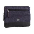 Slim iPad Sleeve // Black + Denim