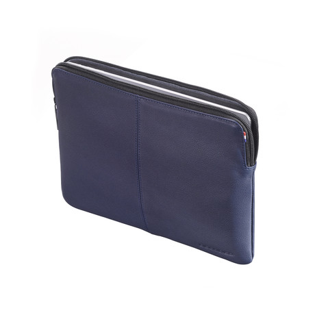 Leather Slim iPad Sleeve // Blue (iPad Mini)