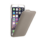 Leather Flip Case // Grey