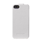 Leather Flip Case // White (iPhone 5/iPhone 5S)