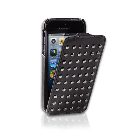 Leather Flip Case // Met Studs