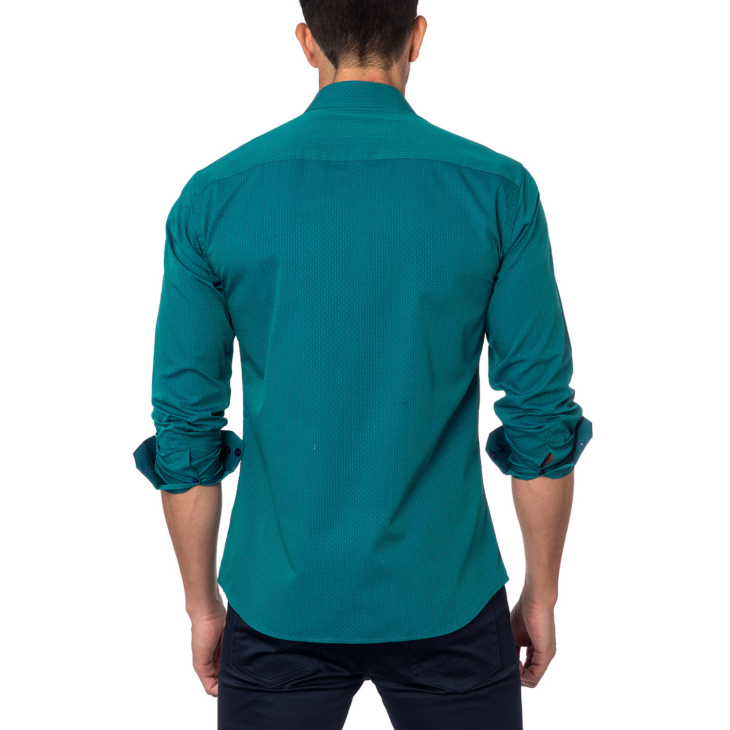Long-Sleeve Button-Up // Dark Teal (S) - Unsimply Stitched - Touch of ...