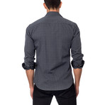 Long-Sleeve Button-Up // Charcoal Windowpane Check (S)