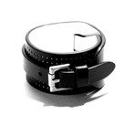 Wide Perforated Cuff // Black