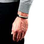 Single Wrap Stripe // Olive + Black + Tan