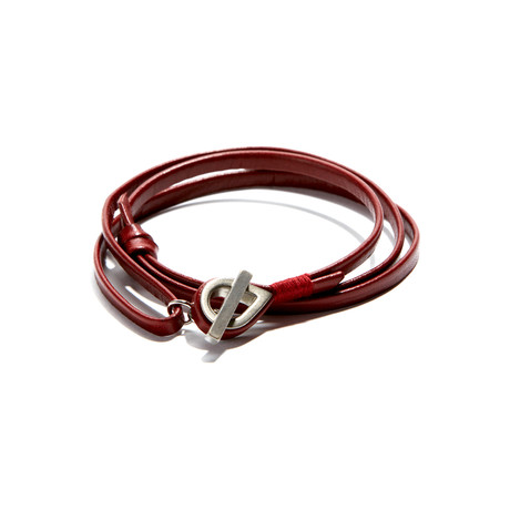 Shoestring Wrap // Cordovan