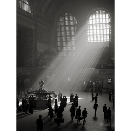 Sunbeams Streaming into Grand Central Station, NYC (18"W x 24"H)
