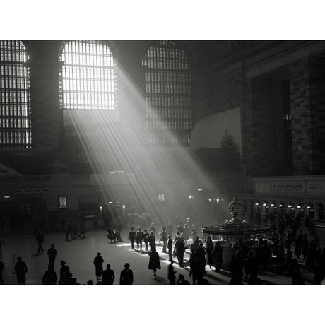 Sunbeams Shining into Grand Central Station, NYC (24"W x 18"H)