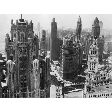Chicago Skyscrapers in the Early 20th Century (24"W x 18"H)