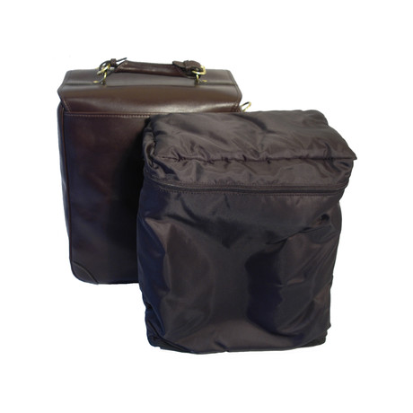 Mulholland leather 2024 wine carrier