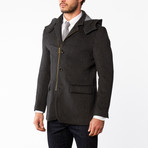 Wool Zip Overcoat // Grey (US: 36R)