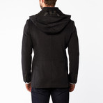 Wool Zip Overcoat // Charcoal (US: 36R)