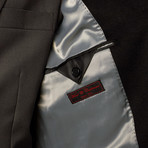 Wool Stand Collar Overcoat // Dark Charcoal (US: 50R)