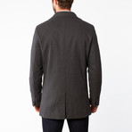 Wool Button Up Overcoat // Medium Grey (US: 42S)