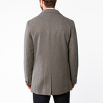 Luca Baretti // Wool Button Up Overcoat // Light Grey (US: 48R)