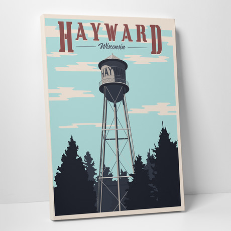 Hayward Water Tower (16"W x 20"H x 0.75"D)