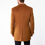 Wool Button Up Overcoat // Dark Camel (US: 46R)