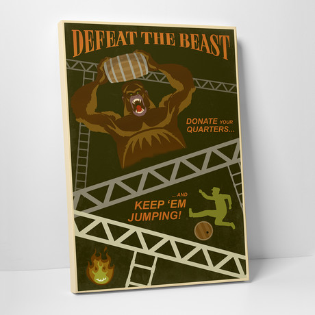 Defeat The Beast (16"W x 20"H x 0.75"D)