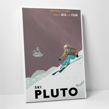 Ski Pluto (16"W x 20"H x 0.75"D)