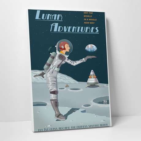 Lunar Adventures (16"W x 20"H x 0.75"D)