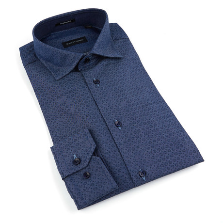 Bianchi Uomo Dress Shirt // Blue Floral (US: 15R)