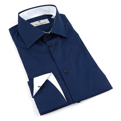 Rosso Fiorentino Dress Shirt // Navy Blue (US: 17R)