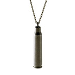 Single Bullet Necklace (Brass)