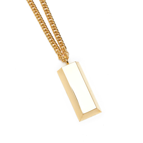 Mahatma Gold Bar Necklace