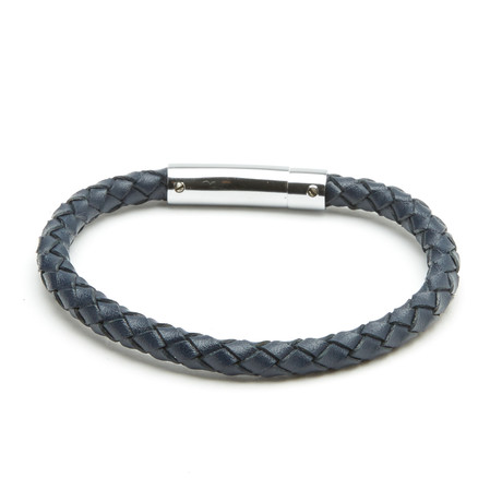 Libirio Leather Bracelet // Navy Blue