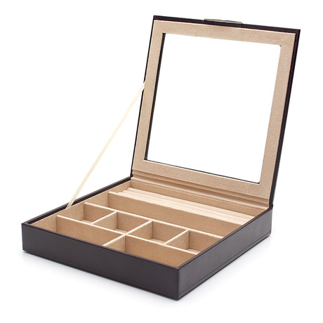 London Tray with Glass Lid (Cocoa)