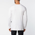 Zipper Long-Sleeve Shirt // White (XL)