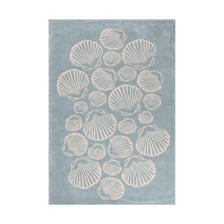 Coastal Tides Sable Area Rug // Blue + Ivory (2' x 3')