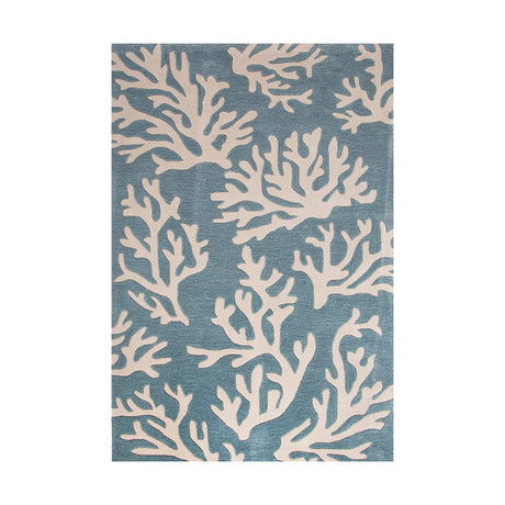 Coastal Tides Myrtle Area Rug // Blue + Ivory (2' x 3')