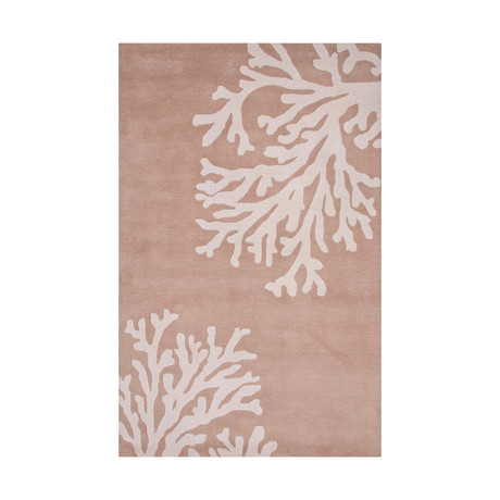 Coastal Seaside Bough Area Rug // Taupe + Ivory (2' x 3')