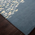 Coastal Resort Schooled Area Rug // Blue + Yellow (9'6" x 13'6")