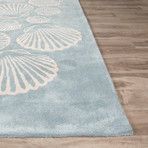 Coastal Tides Sable Area Rug // Blue + Ivory (2' x 3')