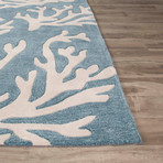 Coastal Tides Myrtle Area Rug // Blue + Ivory (2' x 3')