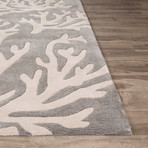 Coastal Tides Myrtle Area Rug // Gray + Ivory (2' x 3')