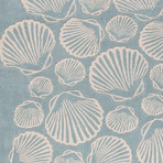 Coastal Tides Sable Area Rug // Blue + Ivory (2' x 3')