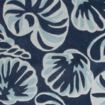 Coastal Tides Conch Area Rug // Blue + Ivory (2' x 3')