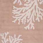 Coastal Seaside Bough Area Rug // Taupe + Ivory (2' x 3')