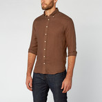 Martin Button-Down Shirt // Dark Brown (M)