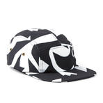 Shadow 5-Panel Cap // White + Black