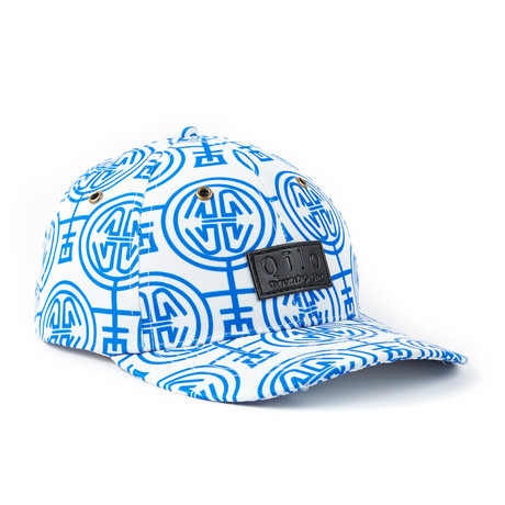 Porcelain Cap // White + Blue