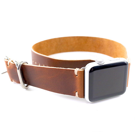 Double Wrap Apple Watchband // Whiskey (38mm)