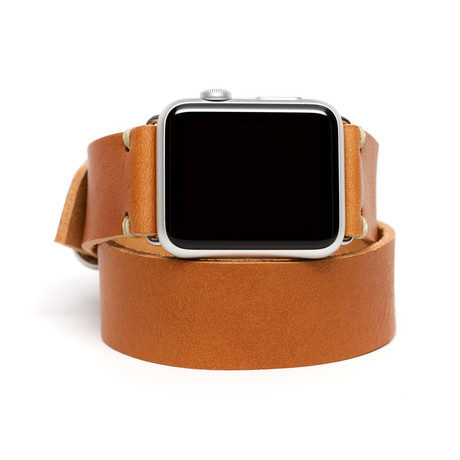 Double Wrap Apple Watchband // Camel (38mm)