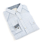 Evening Button-Up // Blue (S)