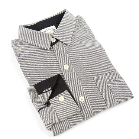Downtown Button-Up // Light Grey (S)