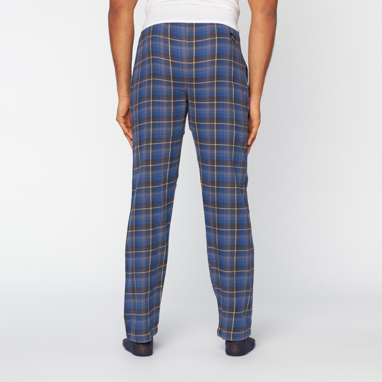 Flannel Drawstring Pant // Denim Plaid (S) Buffalo Underwear Touch